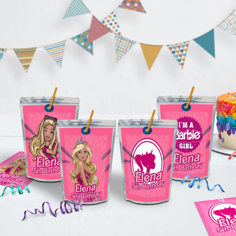 barbie Birthday Decorations, Ken Party Supplies, Play Doll Themed, Barbie Movie Digital Template, Editable Barbie Image SVG PNG