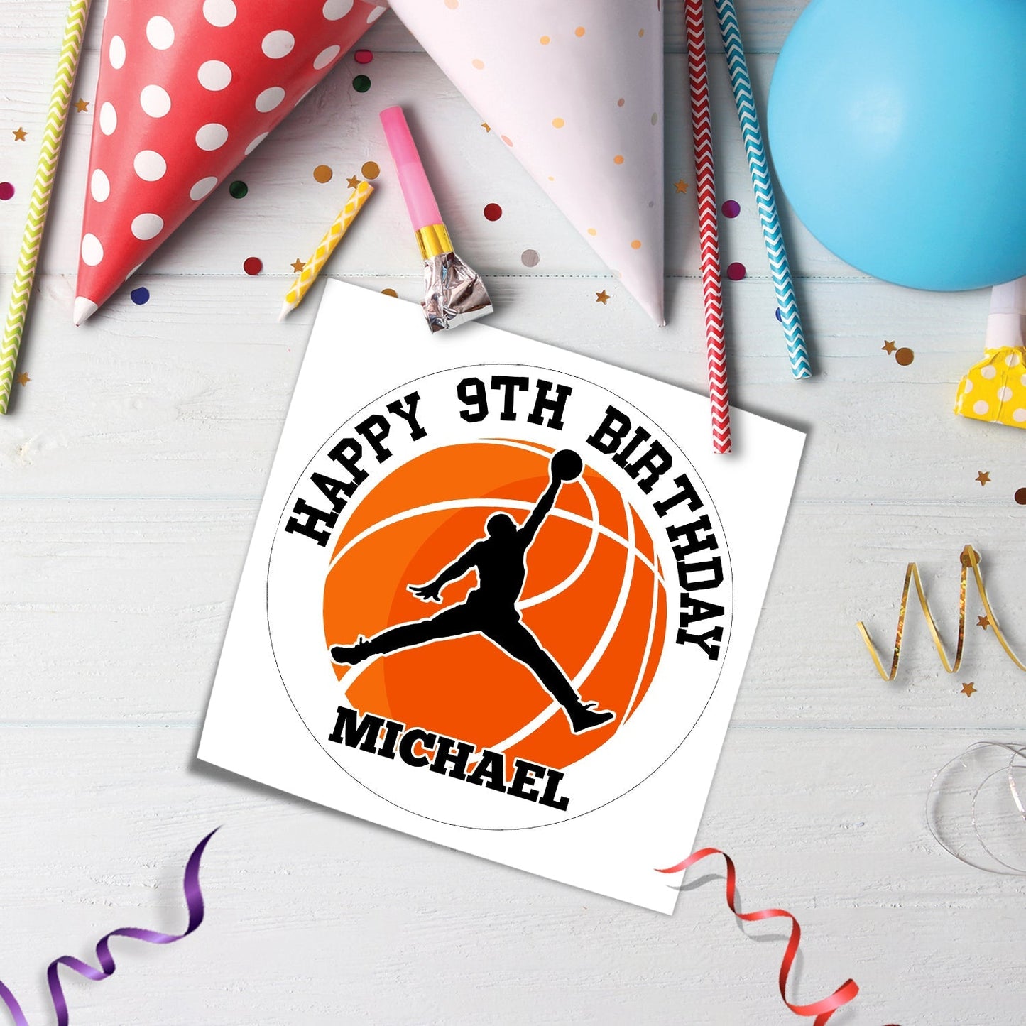 Make Your Cake Stand Out - Basketball Personalized Edible Icing Sheet Cake Images