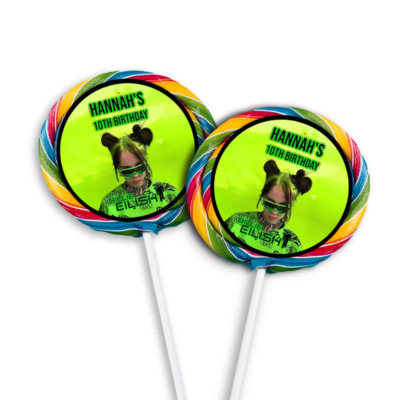 Billie Eilish Lollipop Label