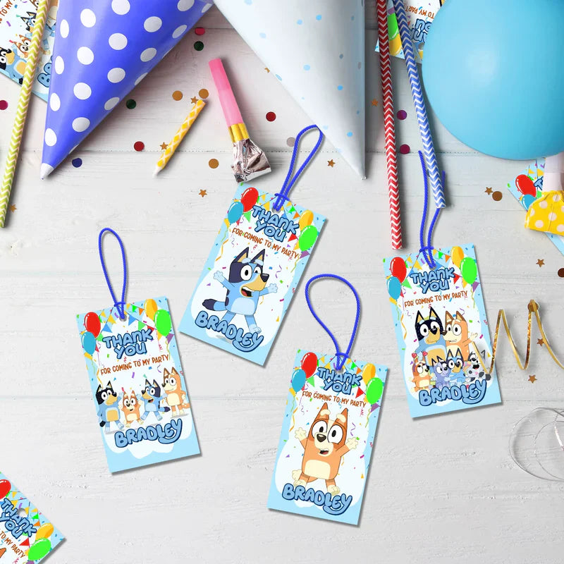 Bluey Birthday Decorations, Bluey and Bingo Party Supplies, Bluey Themed, Bluey Digital Template, Editable Bluey Image SVG PNG