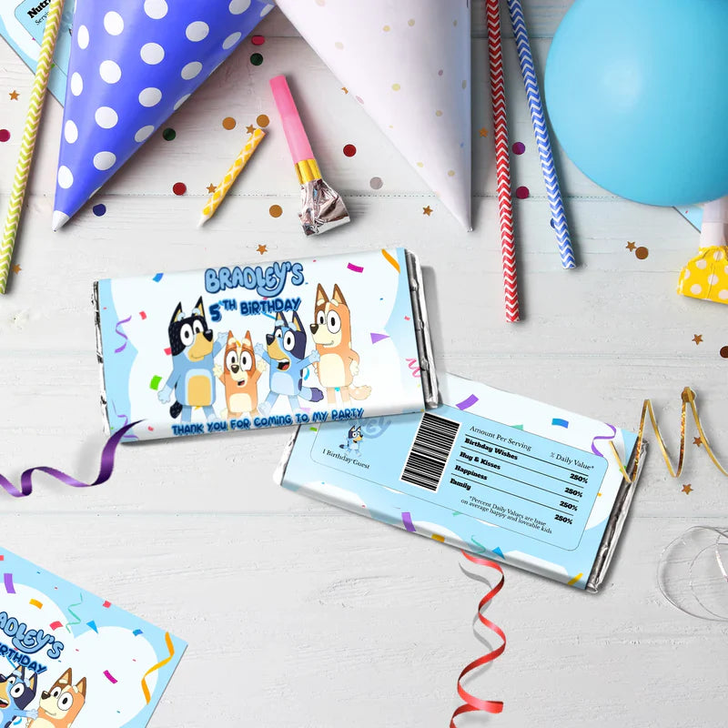 Bluey Birthday Decorations, Bluey and Bingo Party Supplies, Bluey Themed, Bluey Digital Template, Editable Bluey Image SVG PNG