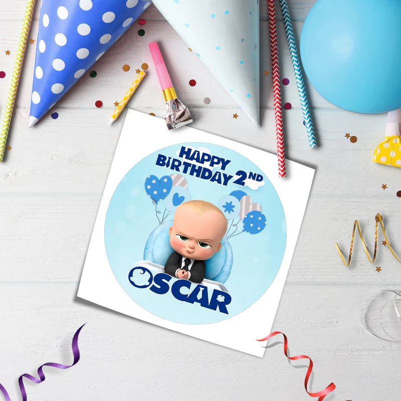 The Boss Baby Edible Icing Sheet Cake Images Custom Design
