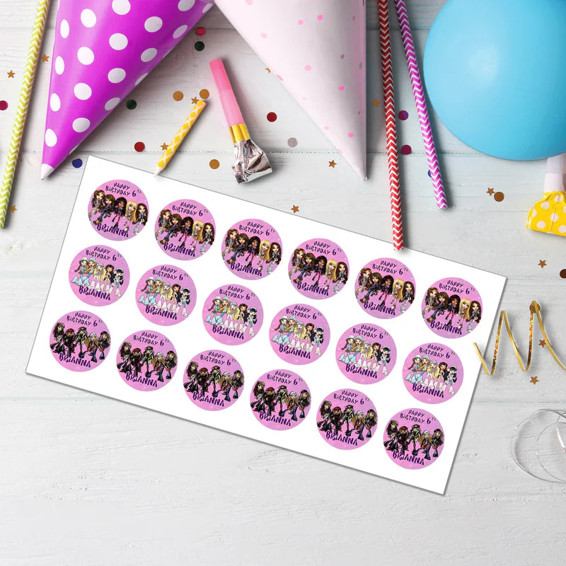 Bratz Personalized Cupcakes Toppers | Edible Party Decor | DIY Download
