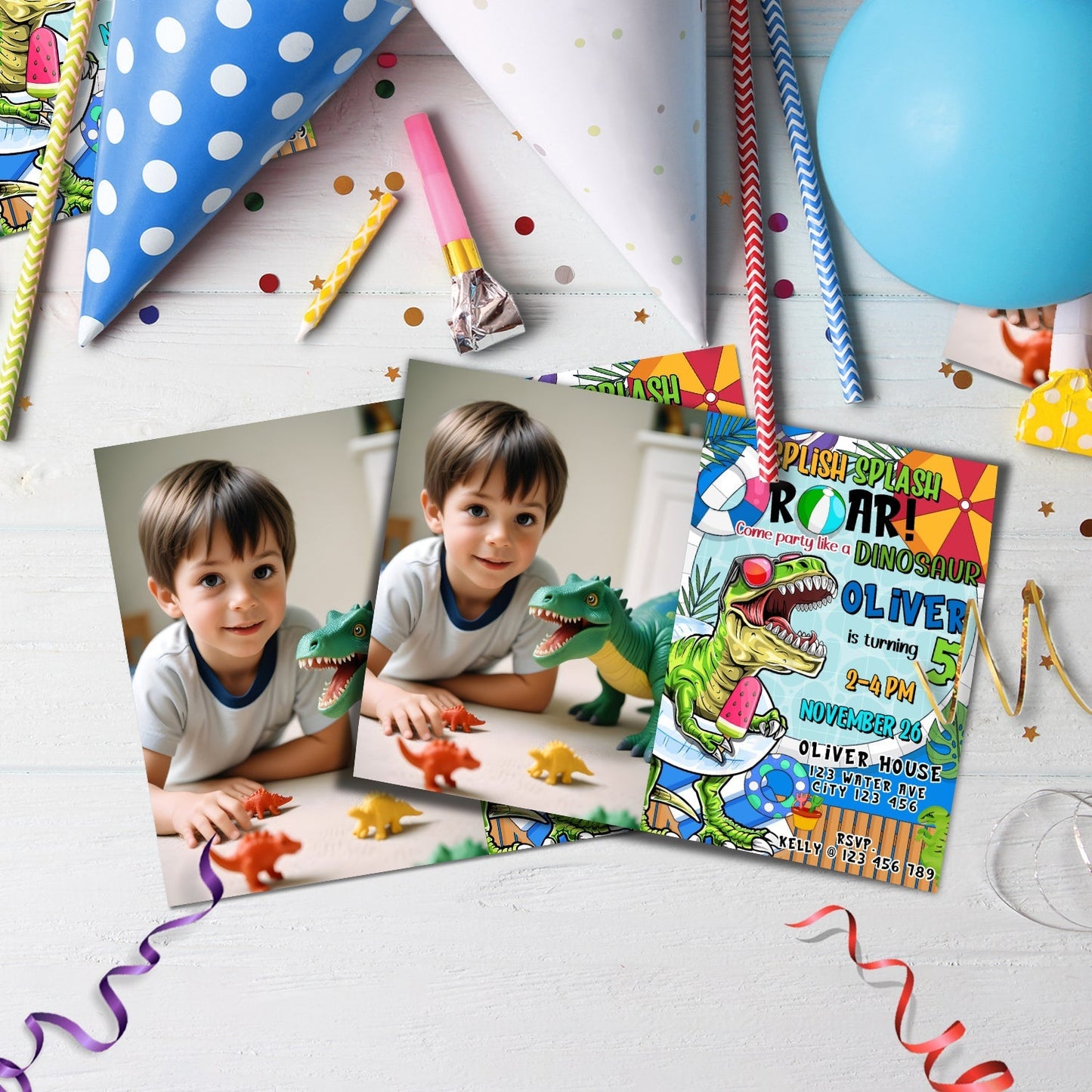 Dinosaur Birthday Decorations, Trex Party Supplies, Jurassic Park, Dino Pool Party, Dinosaur SVG