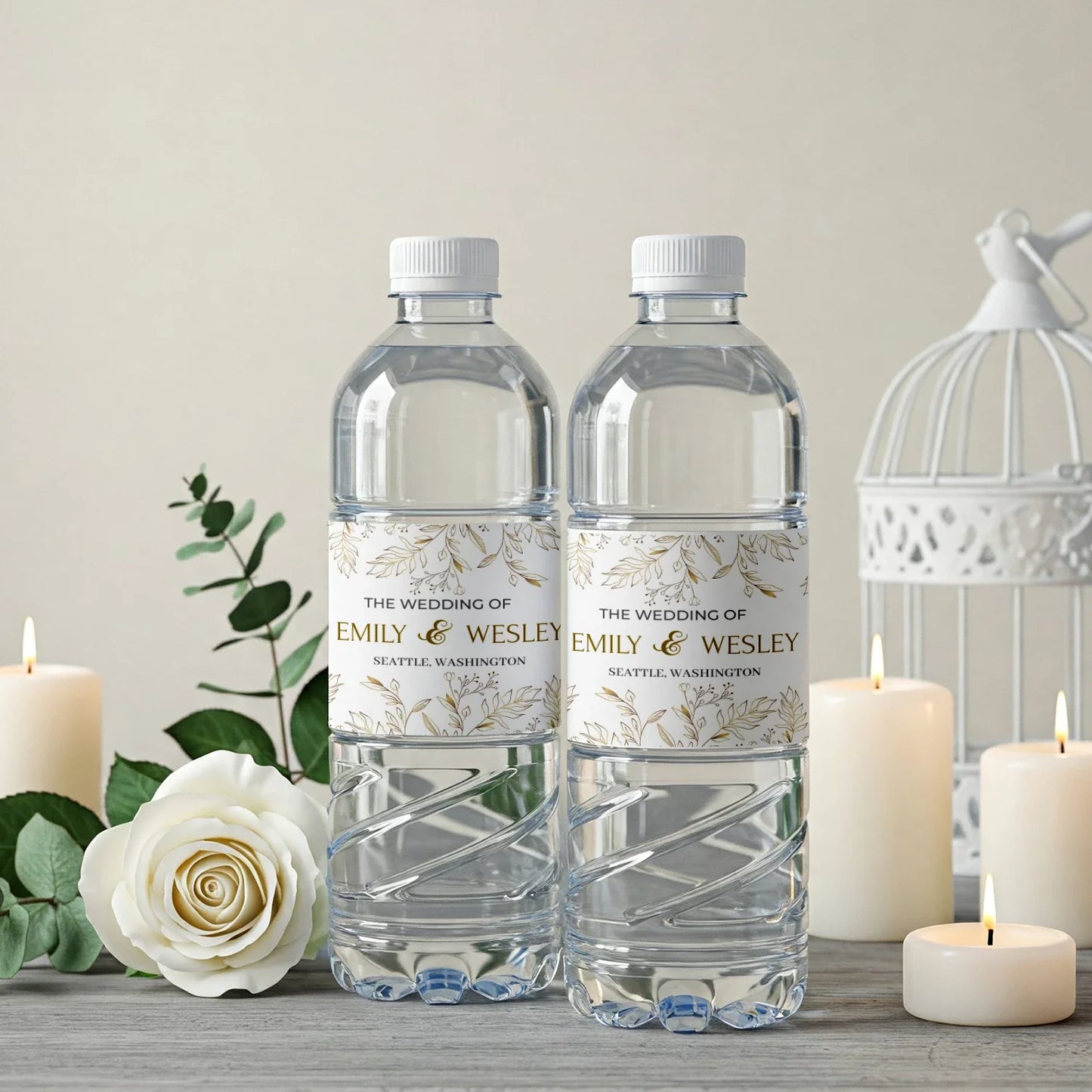 Gold Flower DIY Wedding, Gold Foil Wedding Party Supplies, Golden Flower Themed, Gold Wild Digital Template, Editable Gold Wild Flower Image SVG PNG