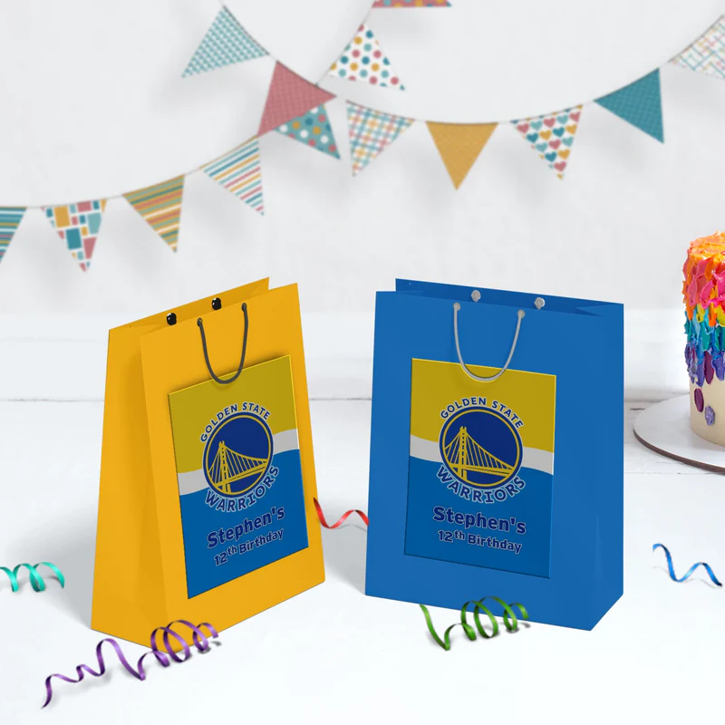 Golden State Warriors Birthday Decorations, NBA Team Party Supplies, Basketball Themed, GSW Stephen Curry Digital Template, Editable Golden State Warriors Image SVG PNG