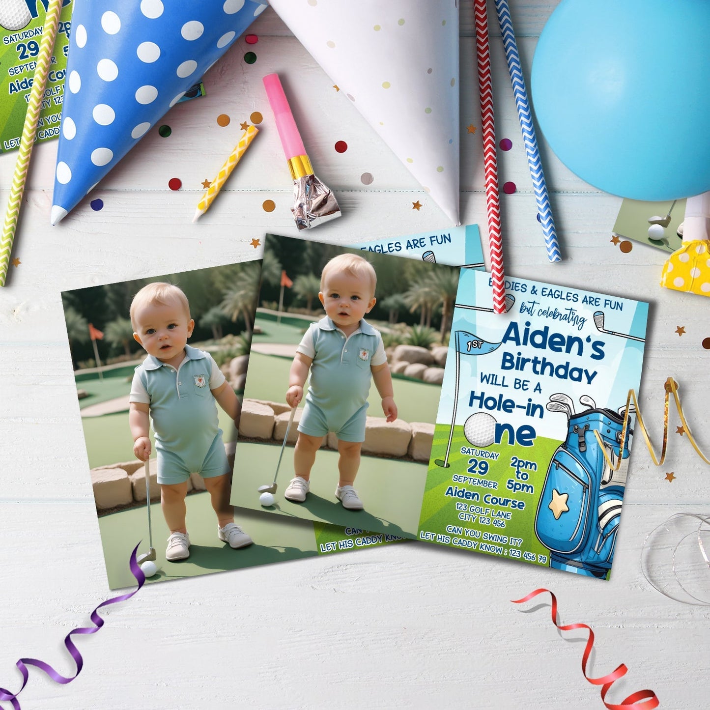 Golf Birthday Decorations, Mini Golf Party Supplies, Hole in One Birthday, Golf, Golf SVG