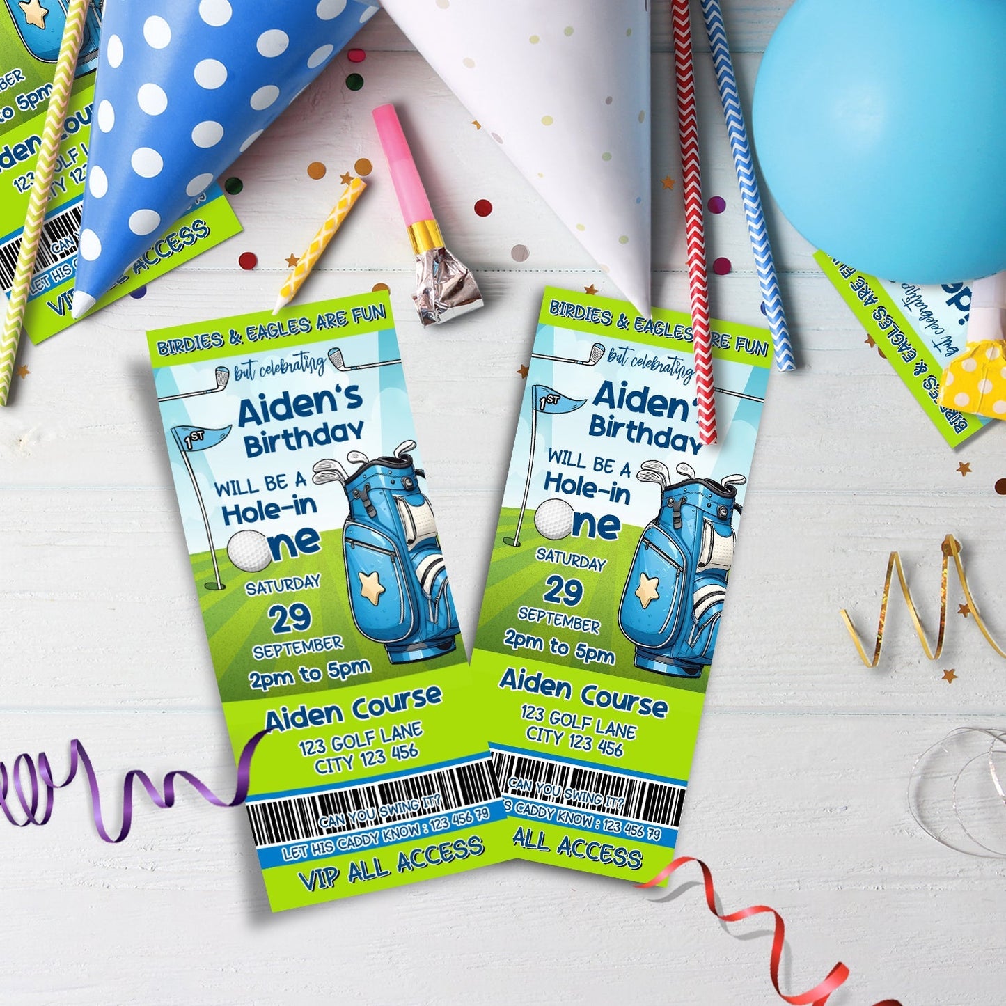 Golf Birthday Decorations, Mini Golf Party Supplies, Hole in One Birthday, Golf, Golf SVG