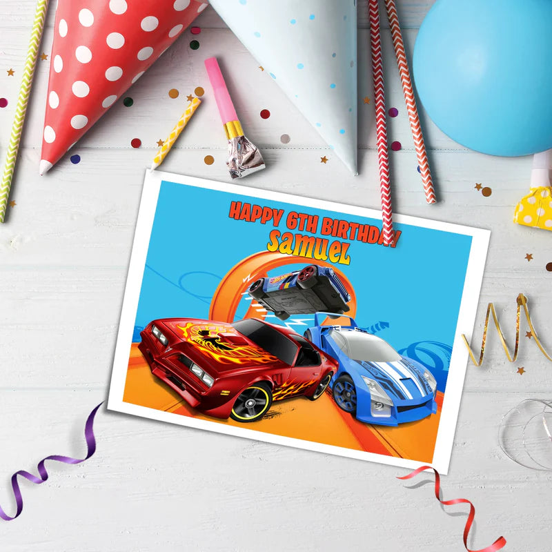 Best Hot Wheels Cars Personalized Icing Sheet Topper Images