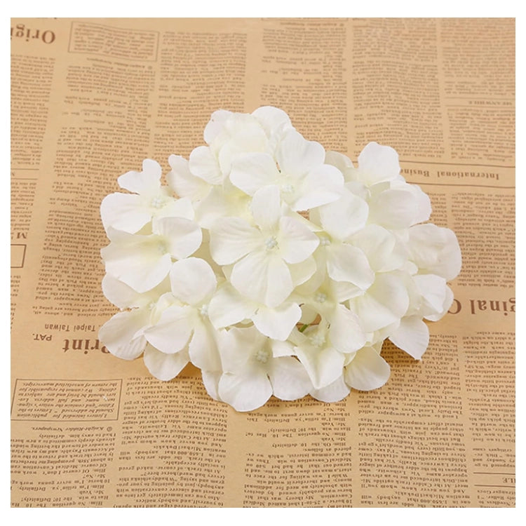 Large White Hydrangea Artificial Flower Cake Topper | Flower Head Cake Decoration
