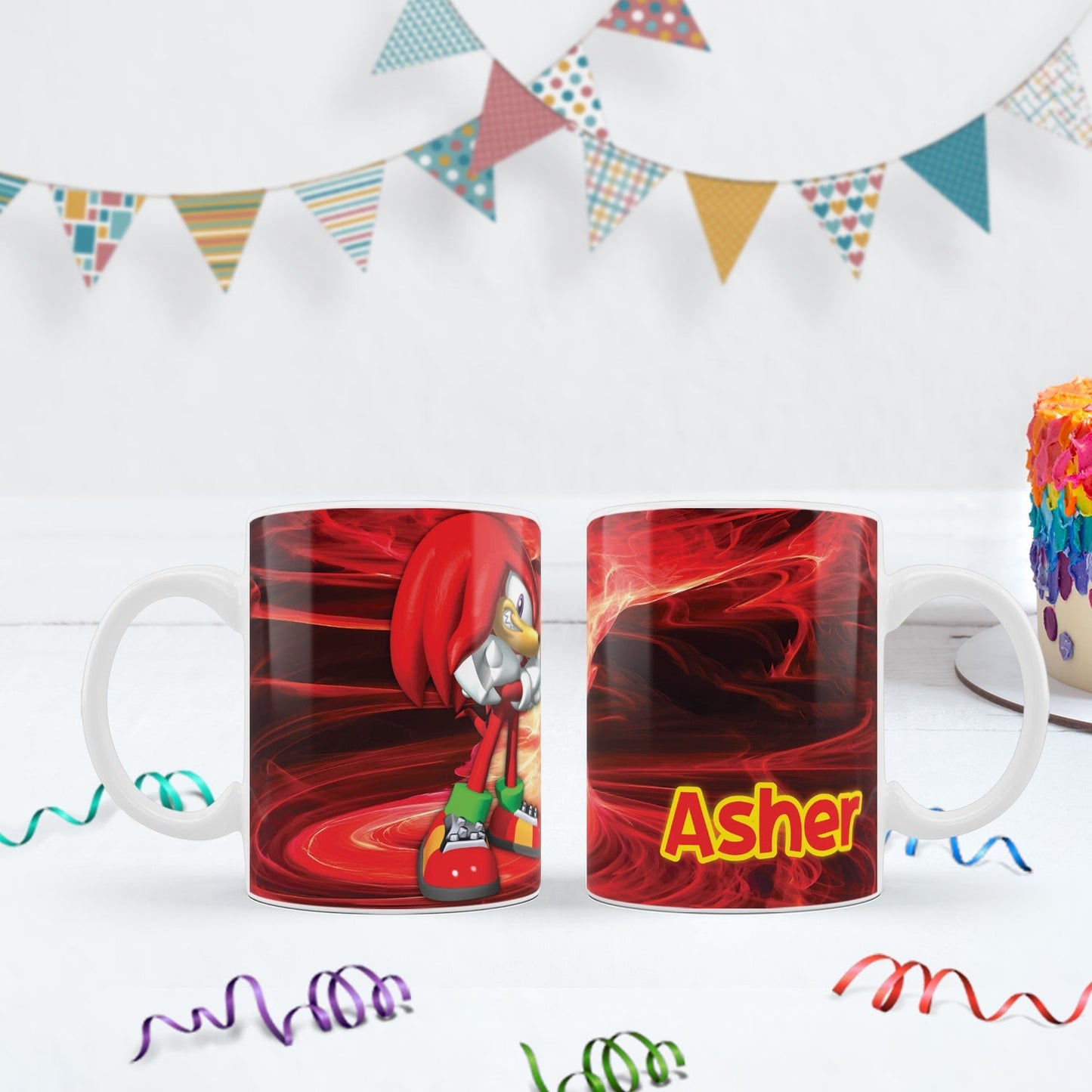 Sonic Knuckles Birthday Decorations, Sonic the Hedgehog Party Supplies, Sonic & Knuckles Themed, Knuckles Digital Template, Editable Knuckles the Echidna Image SVG PNG