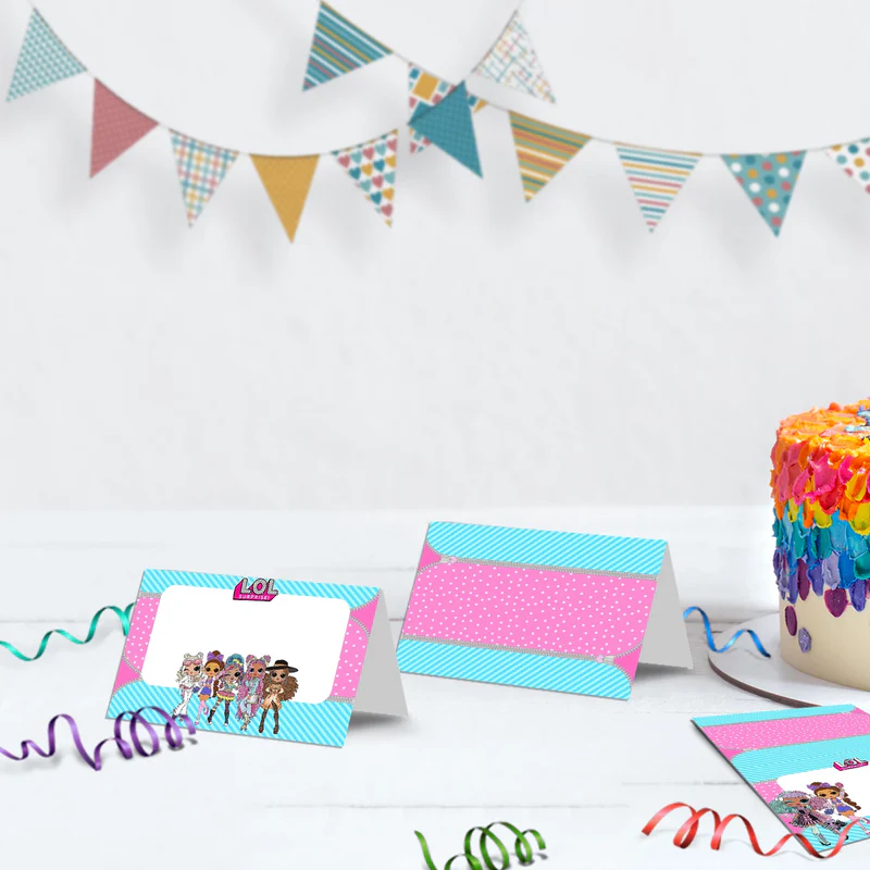 LOL Dolls Birthday Decorations, LOL Surprise Dolls Party Supplies, LOL Toys Themed, LOL Dolls Digital Template, Editable LOL Dolls Image SVG PNG