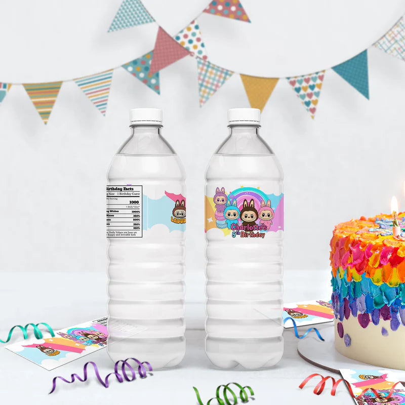 Labubu the monsters Birthday Decorations, Labubu Party Supplies, Labubu Themed, Labubu Digital Template, Editable Labubu Image SVG PNG
