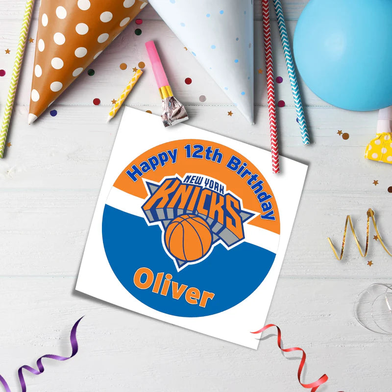 New York Knicks Edible Icing Sheet Cake Images Personalized Design