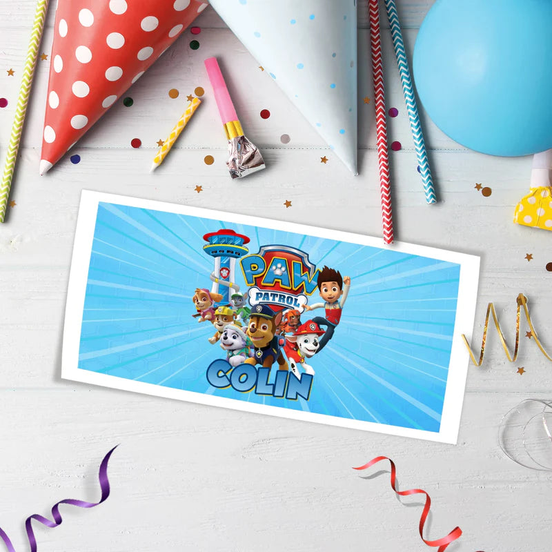 Paw Patrol Birthday Decorations, Rocky Zuma Party Supplies, Rubble & Crew Themed, Paw Patrol Digital Template, Editable Paw Patrol Image SVG PNG