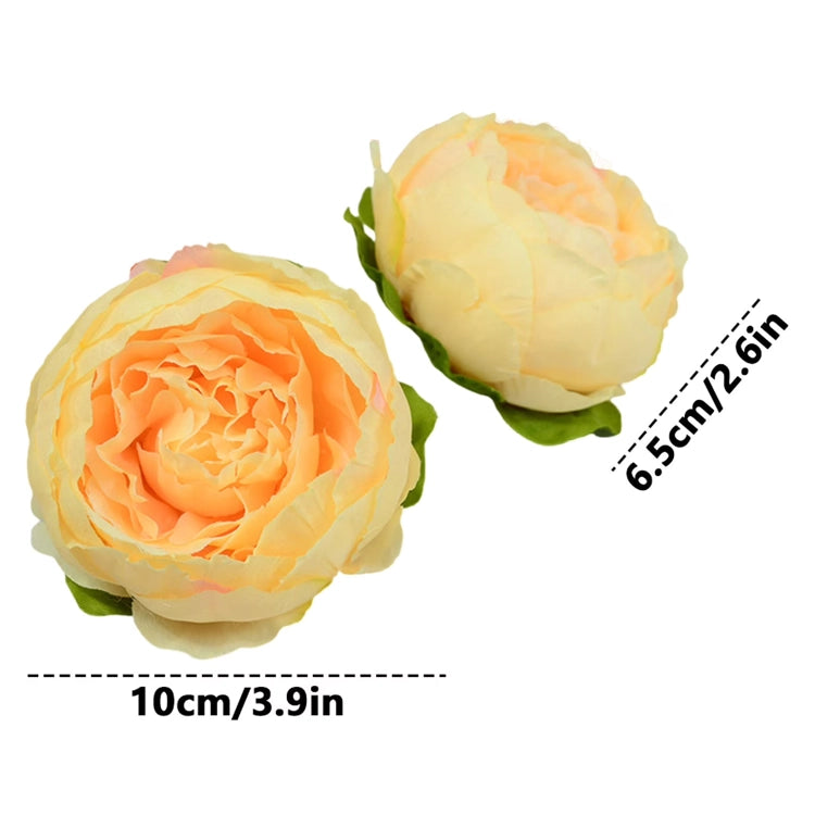 Large Yellow Peony Artificial Flower Cake Topper | Flower Head Cake Decoration