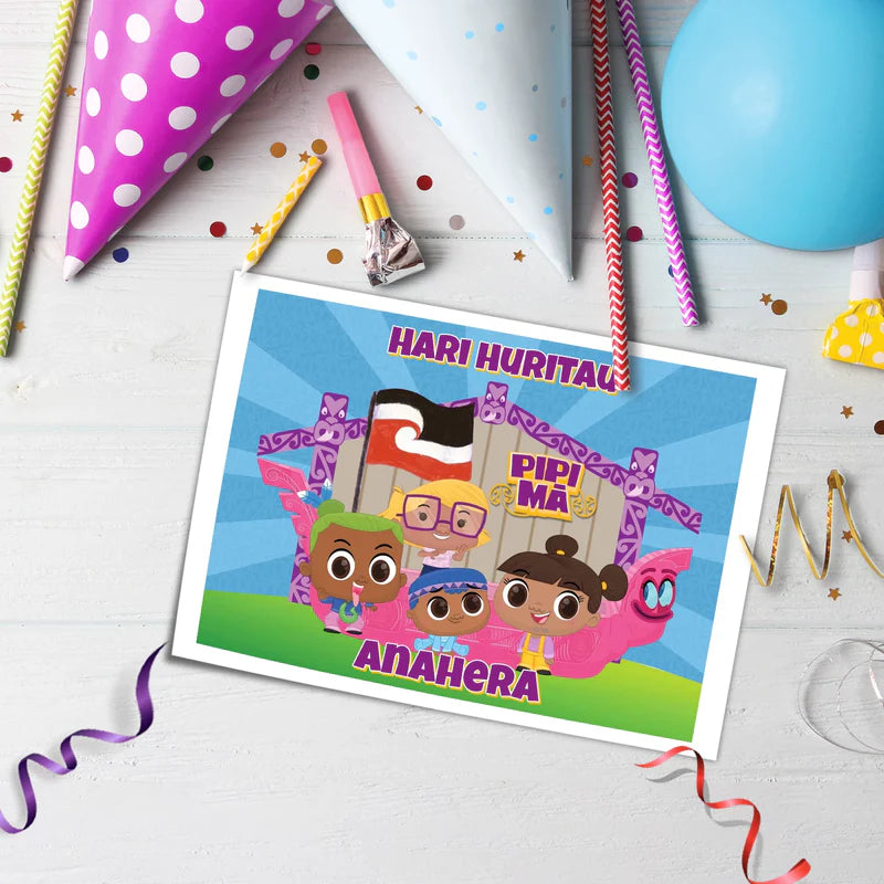 Pipi Ma Personalized Icing Sheet Cake Topper Images