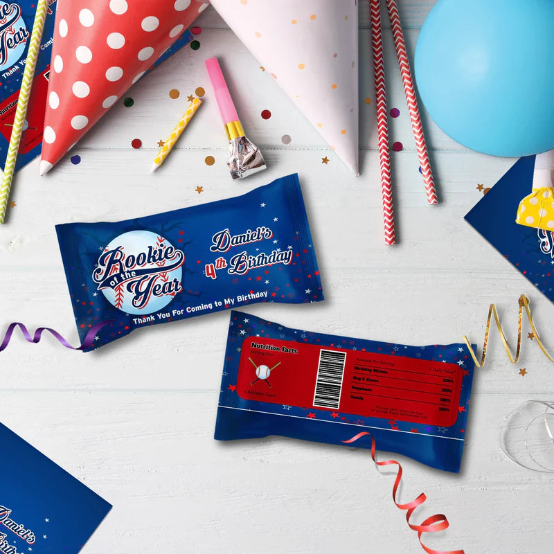 Rookie of The Year Birthday Decorations, MVP Sport Party Supplies, Baseball Themed, Rookie of the Year Digital Template, Editable Rookie of the Year Image SVG PNG