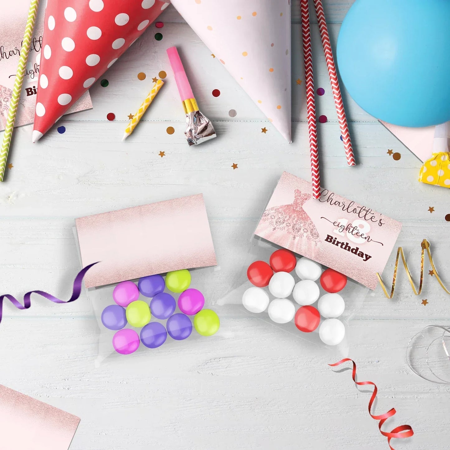 18th birthday Birthday Decorations, 16th birthday Party Supplies, Teen Birthday Themed, Adult Birthday Digital Template, Editable Rose Gold Image SVG PNG
