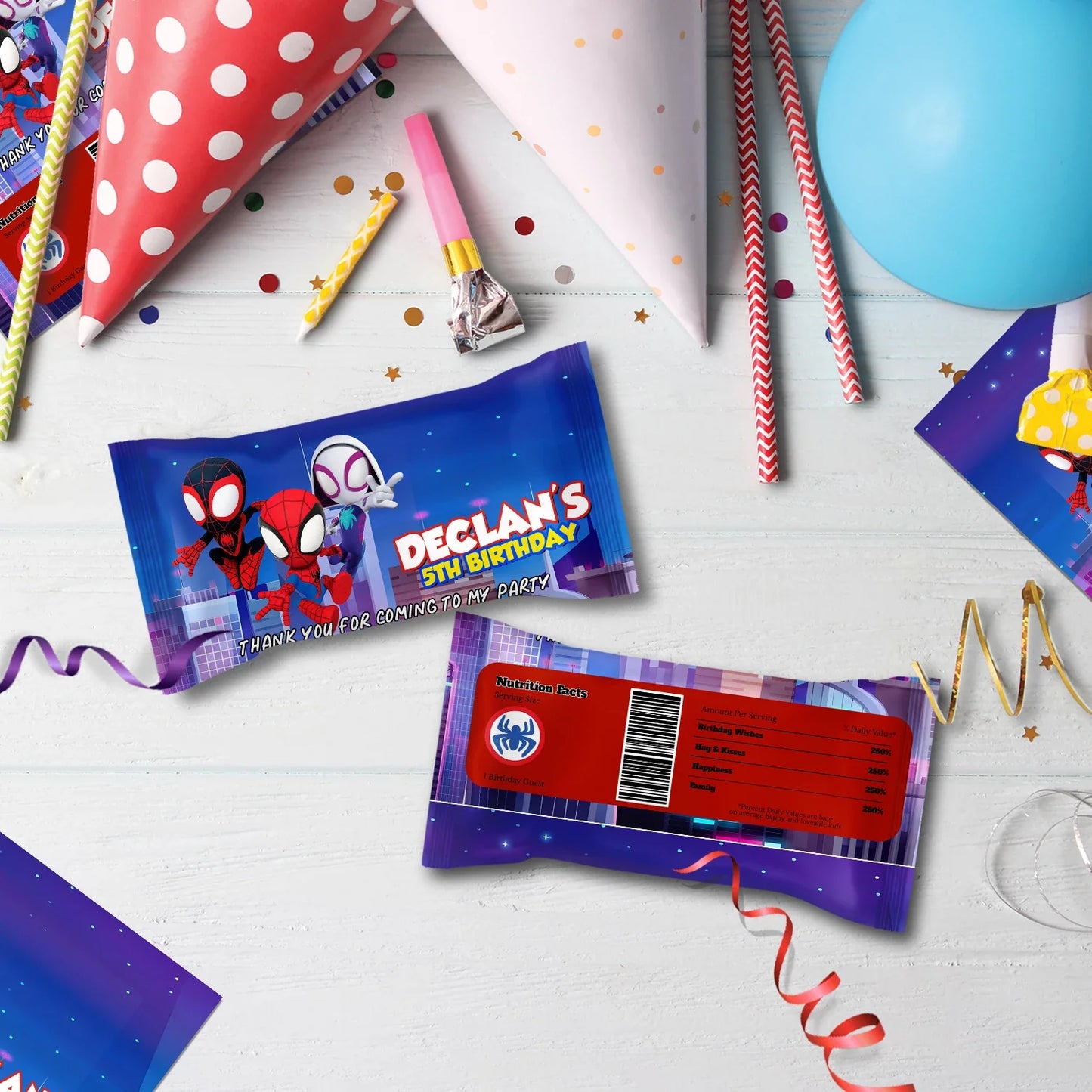 Spidey Preschool Movies Birthday Decorations, Spidey, Spin, Ghost Spider Party Supplies, Marvel Superhero Themed, Spider-Man Digital Template, Editable Spidey and His Amazing Friends Image SVG PNG