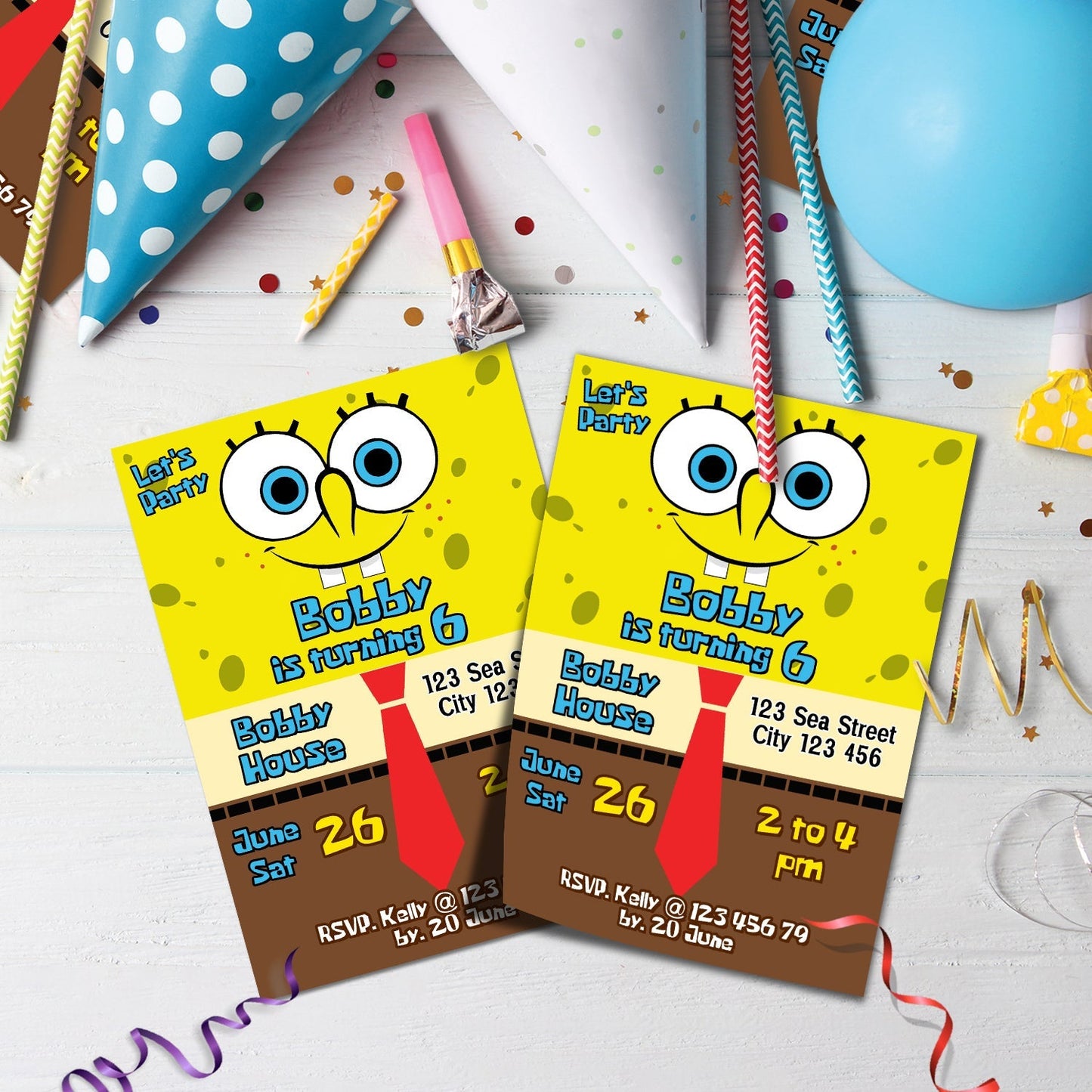 Spongebob SquarePants Birthday Decorations, Mr. Krabs Party Supplies, Patrick Star, Spongebob, SpongeBob SVG