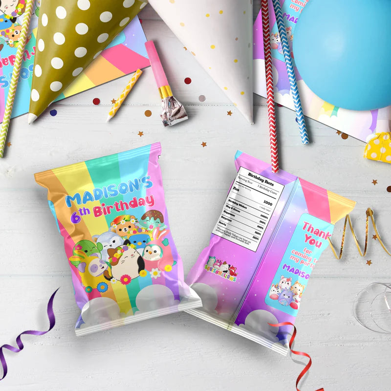 Squishmallows Birthday Decorations, Squishmallows Party Supplies, Squishmallows Themed, Squishmallows Digital Template, Editable Squishmallows Image SVG PNG