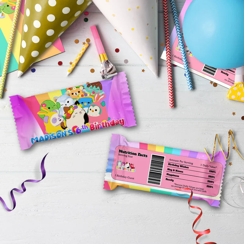 Squishmallows Birthday Decorations, Squishmallows Party Supplies, Squishmallows Themed, Squishmallows Digital Template, Editable Squishmallows Image SVG PNG