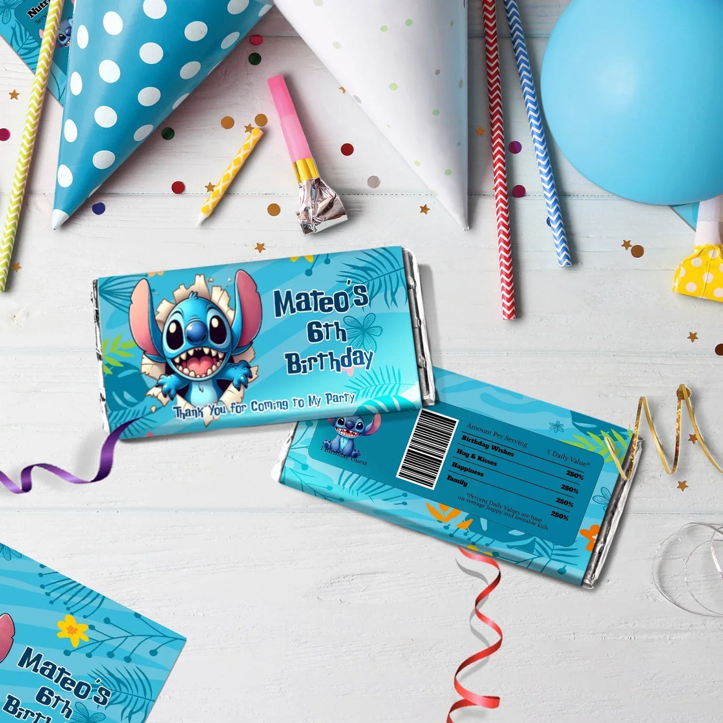 Lilo & Stitch Birthday Decorations, Disney Stitch Party Supplies, Stitch Birthday Themed, Stitch Movie Digital Template, Editable Stitch Image SVG PNG