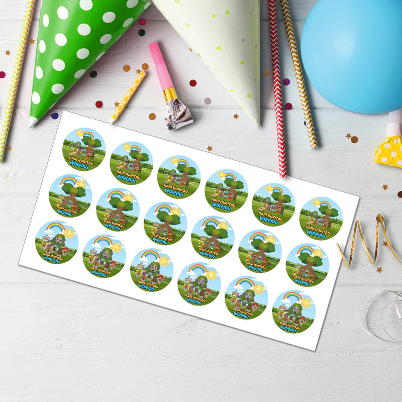Takaro Tribe Cupcakes Toppers Custom Party Dessert Decorations