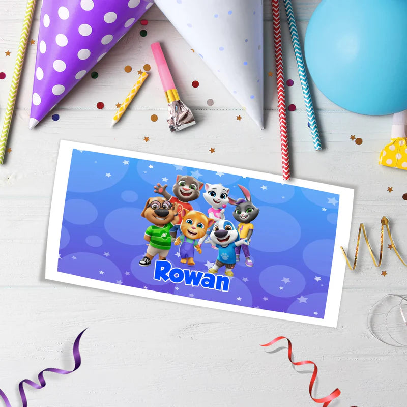 Talking Tom Birthday Decorations, Kids Series Party Supplies, Talking Tom Themed, Talking Tom Digital Template, Editable Talking Tom Image SVG PNG
