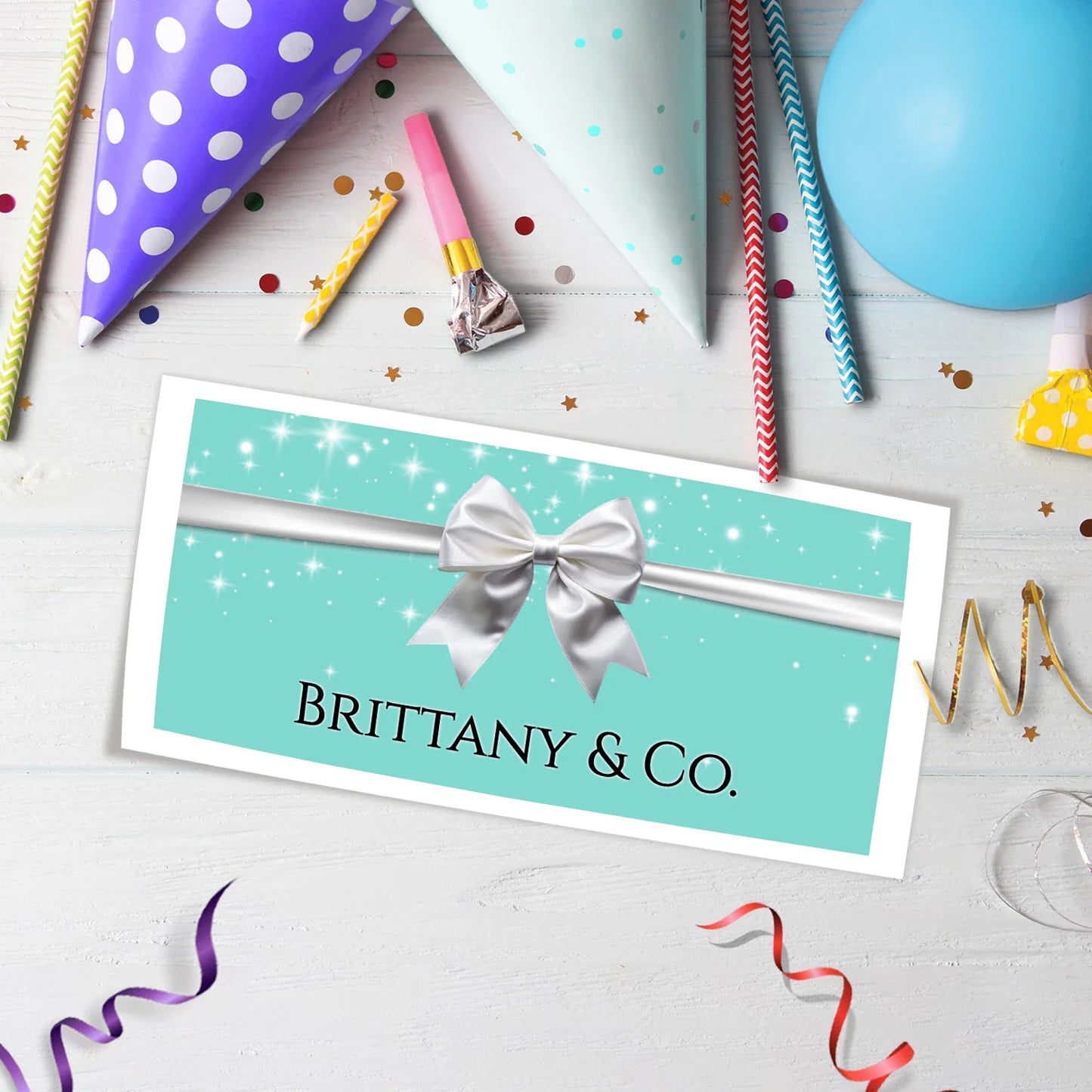 Luxury Items Birthday Decorations, Tiffany & CO Party Supplies, Tiffany n CO Themed, Tiffany&CO Digital Template, Editable Tiffany & CO inspired Image SVG PNG
