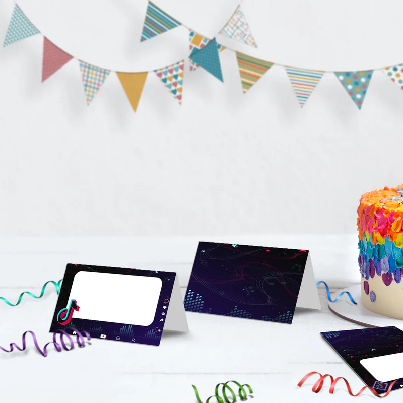 Tiktok Birthday Decorations, Tik tok Party Supplies, tiktok live Themed, tiktok Digital Template, Editable Tiktok Image SVG PNG