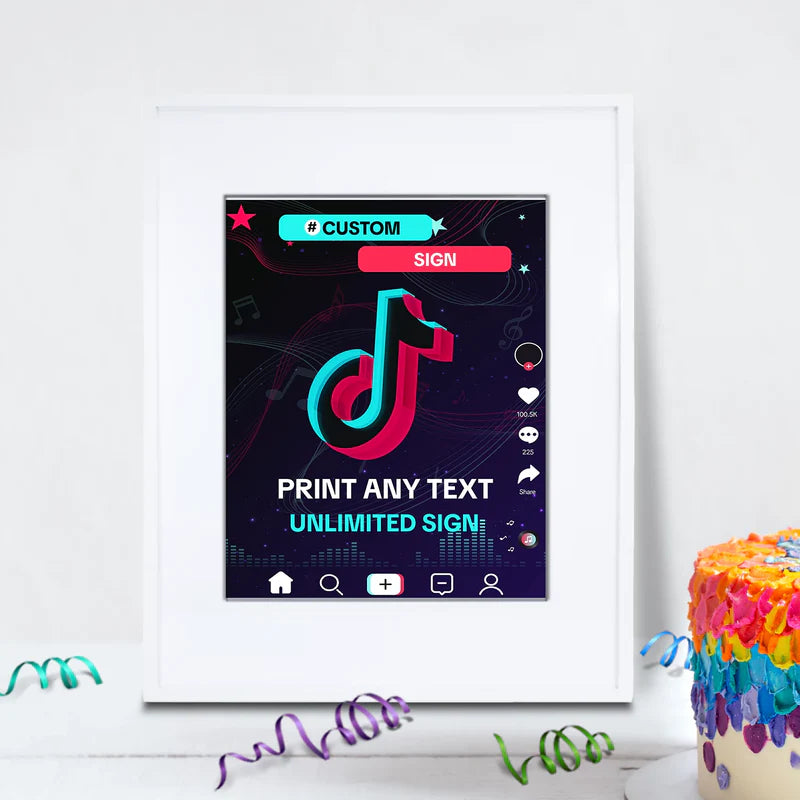 Tiktok Birthday Decorations, Tik tok Party Supplies, tiktok live Themed, tiktok Digital Template, Editable Tiktok Image SVG PNG