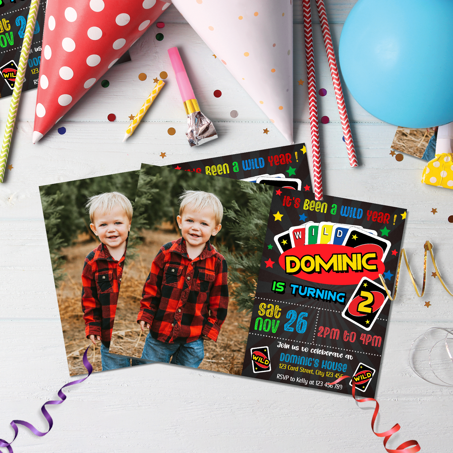 Uno Birthday Decorations, Uno Party Supplies, Uno, 1st Birthday, Uno SVG