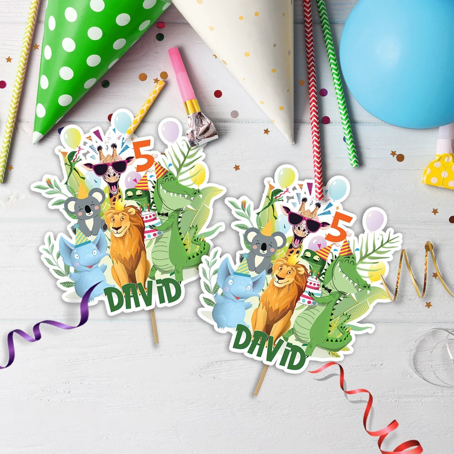 Zoo Party Birthday Decorations, Wild One Birthday Party Supplies, Safary Party Themed, Zoo Birthday Digital Template, Editable Zoo Party Image SVG PNG