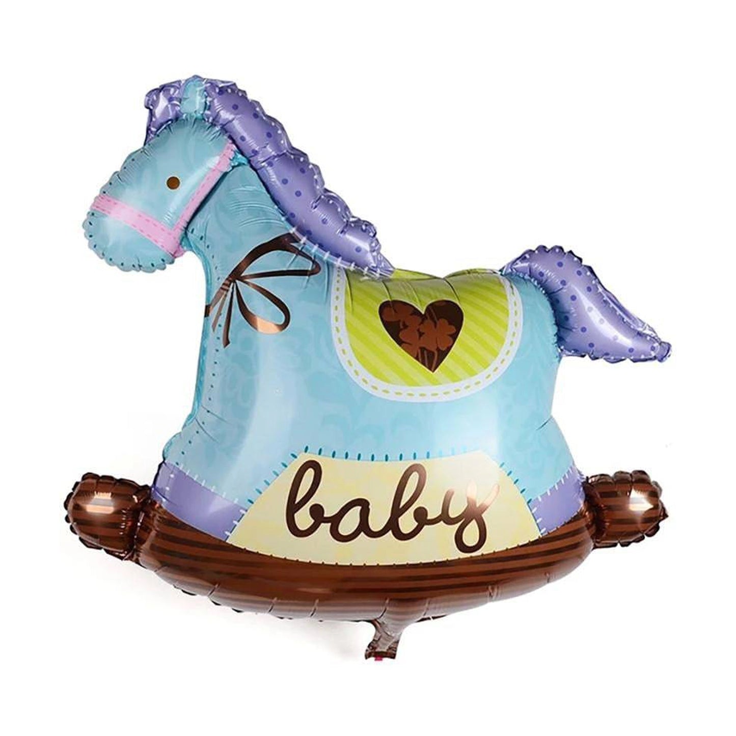 Baby Boy Rocking Horse Foil Balloon