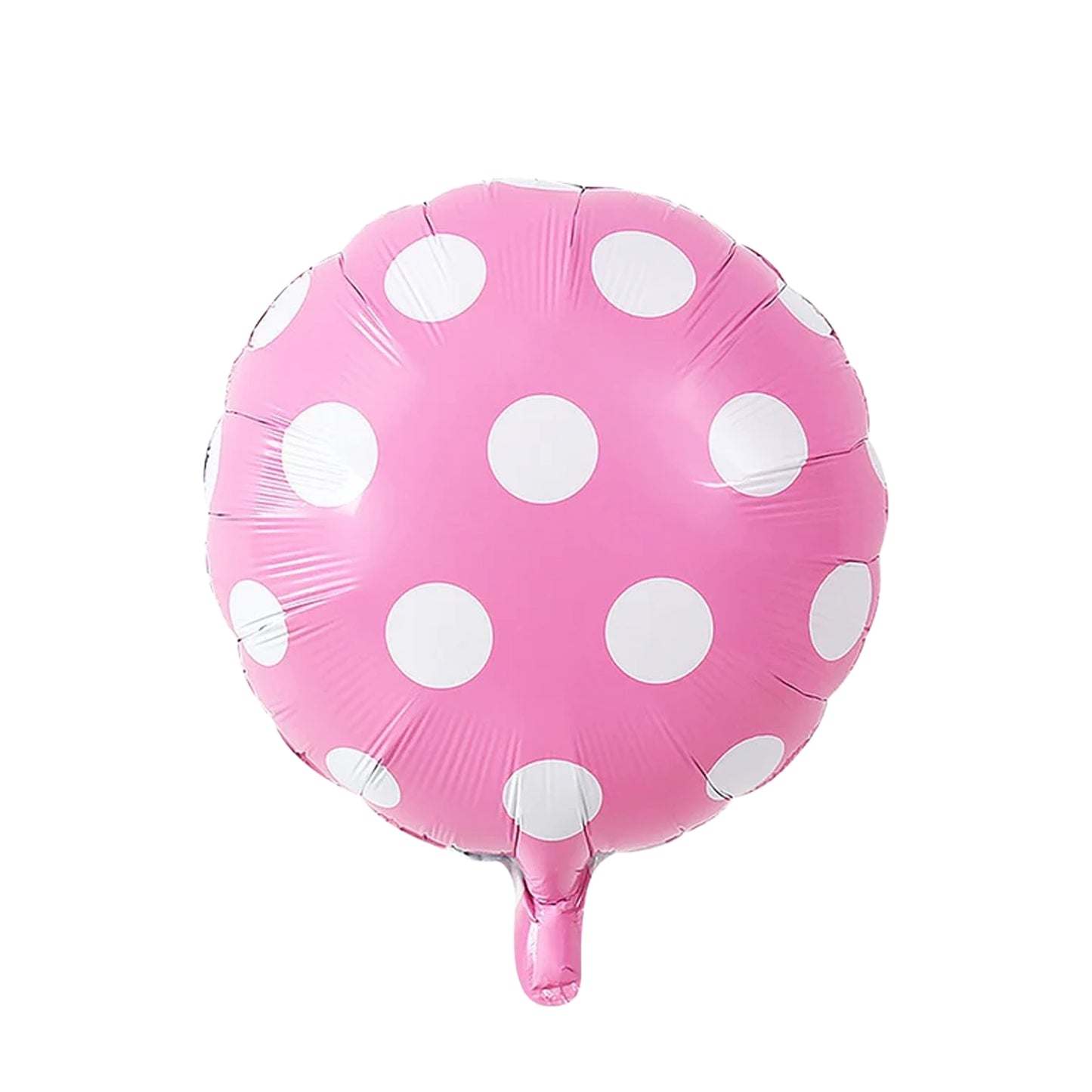 18 inch Polka Dots Foiled Balloons Pink