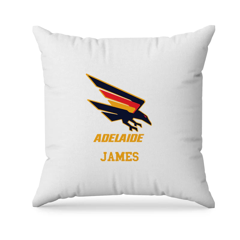Adelaide Crows sublimation pillowcase with team emblem on soft fabric in red and navy pattern
