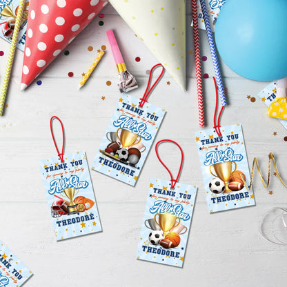 All Star Sports Birthday Decorations, MVP Sport Party Supplies, Sport Star Themed, All Star Digital Template, Editable All Star Sports Image SVG PNG