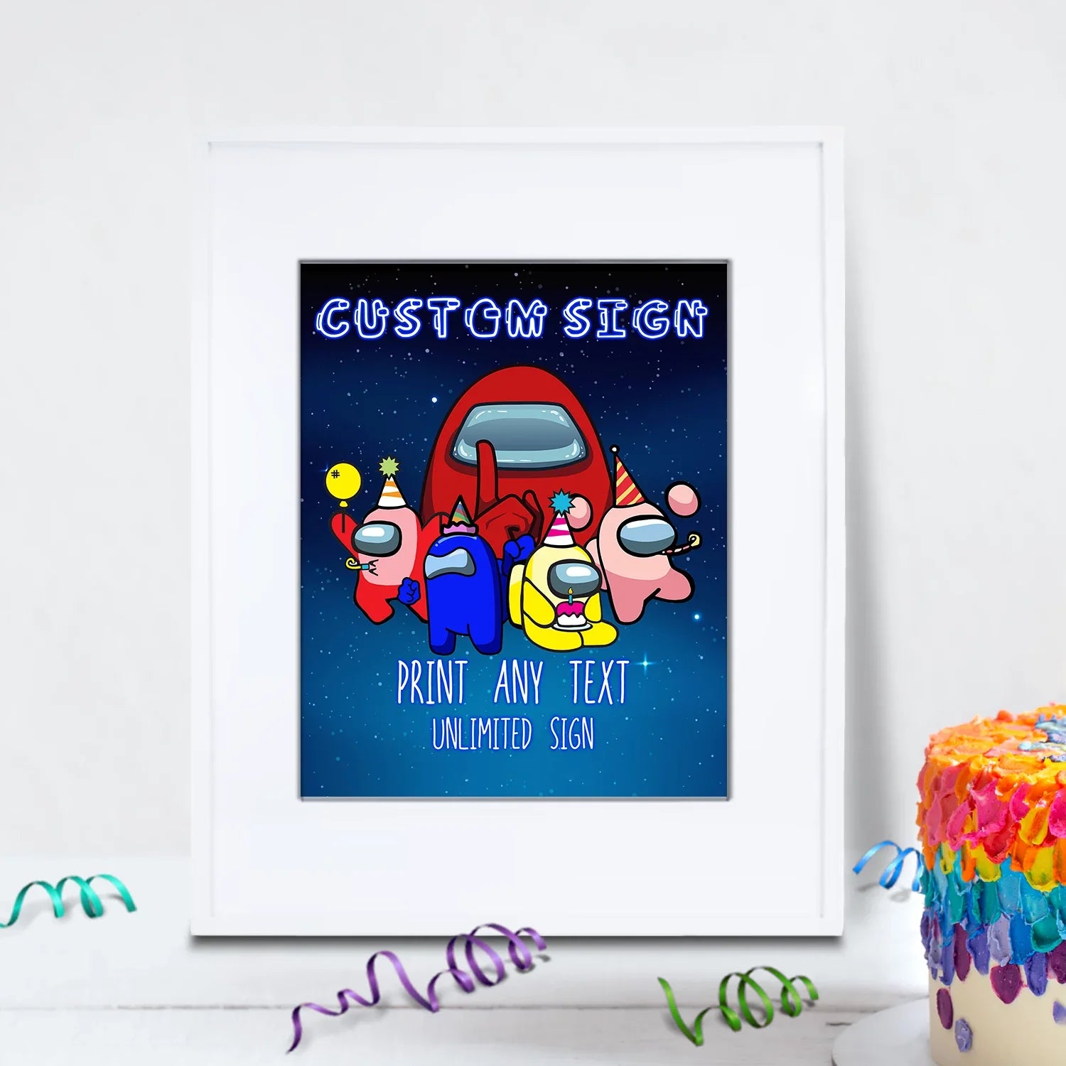 Among Us Birthday Decorations, Among Us Party Supplies, Among Us Themed, Among Us Digital Template, Editable Among Us Image SVG PNG