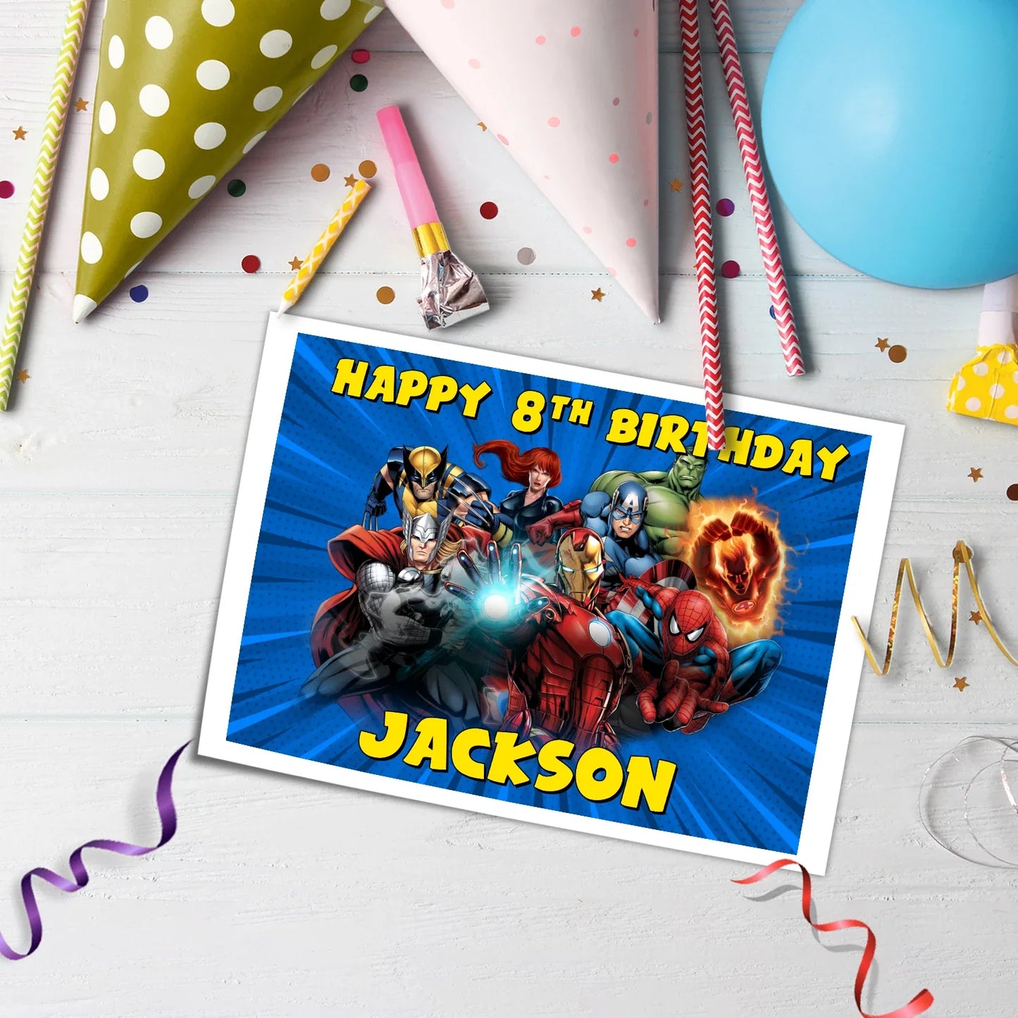 Rectangle The Avengers Personalized Cake Images : Make Your Party Unique