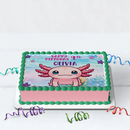 Axolotl Birthday Decorations, Axolotl birthday Party Supplies, Axolotl Themed, Axolotl Digital Template, Editable Axolotl Image SVG PNG