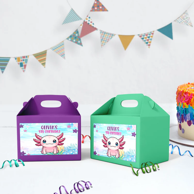 Axolotl Birthday Decorations, Axolotl birthday Party Supplies, Axolotl Themed, Axolotl Digital Template, Editable Axolotl Image SVG PNG