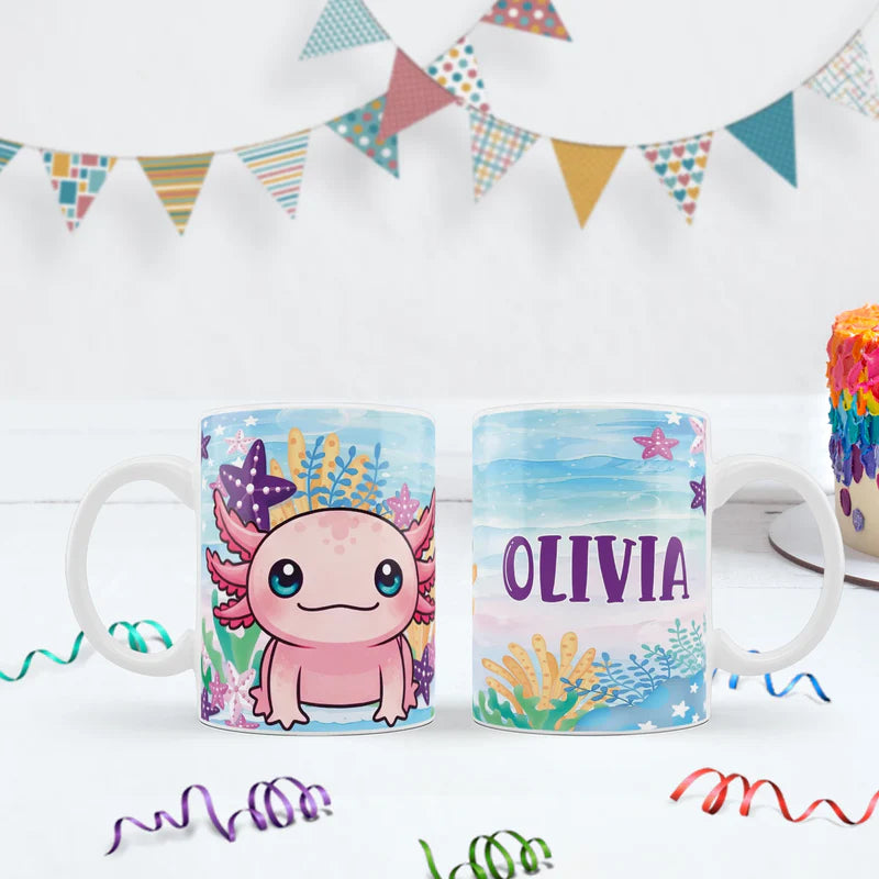 Axolotl Birthday Decorations, Axolotl birthday Party Supplies, Axolotl Themed, Axolotl Digital Template, Editable Axolotl Image SVG PNG