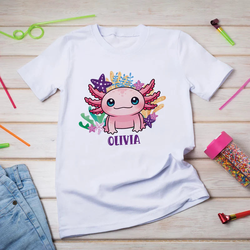 Axolotl Birthday Decorations, Axolotl birthday Party Supplies, Axolotl Themed, Axolotl Digital Template, Editable Axolotl Image SVG PNG