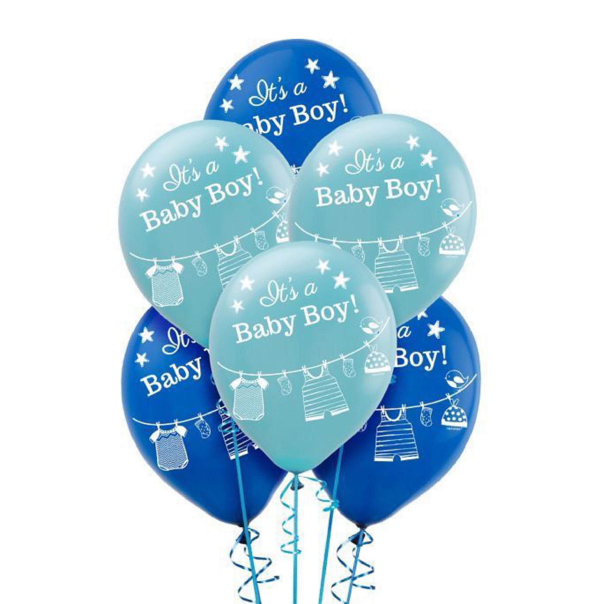 8pcs BabyBoy_Baby_Shower_Balloons