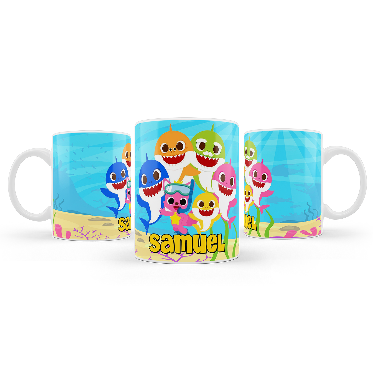 Sublimation Mug with Baby Shark design