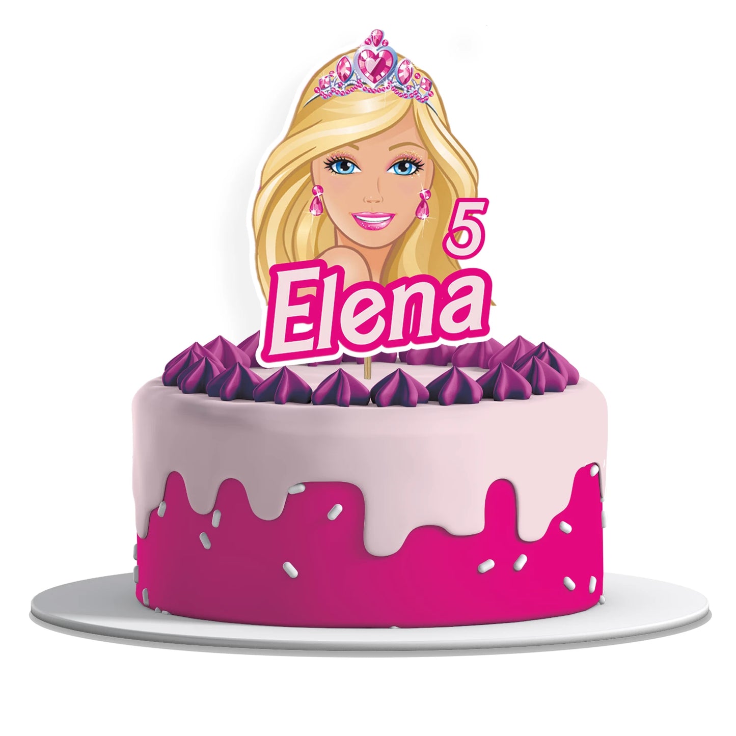 Barbie Personalized Cake Toppers