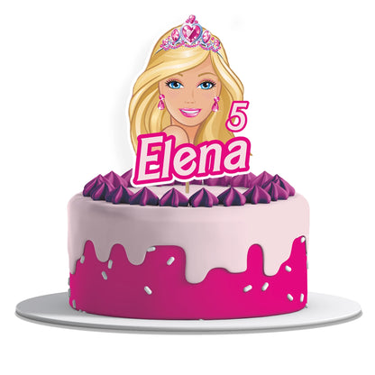Barbie Personalized Cake Toppers