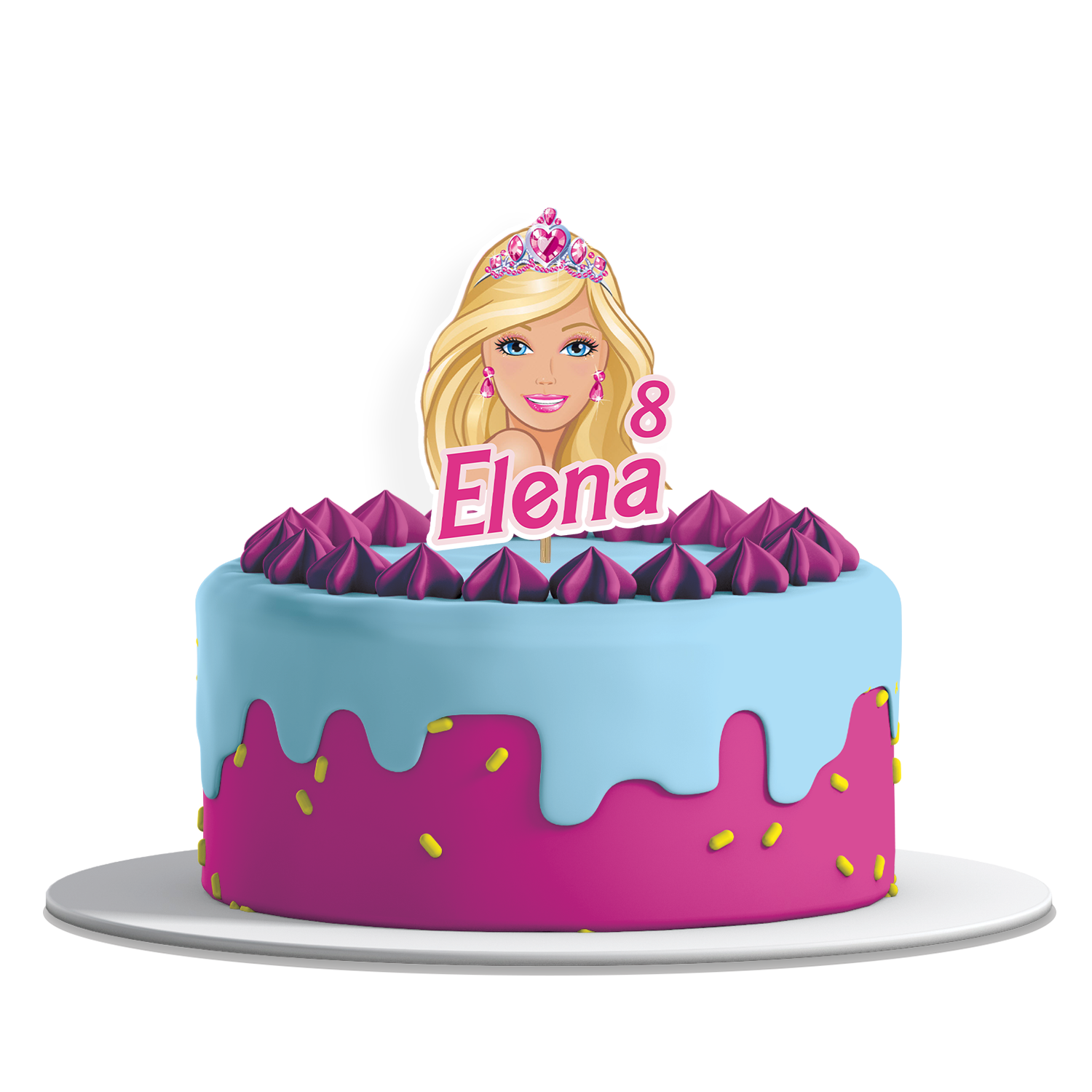 Barbie Personalized Cake Toppers for a unique party